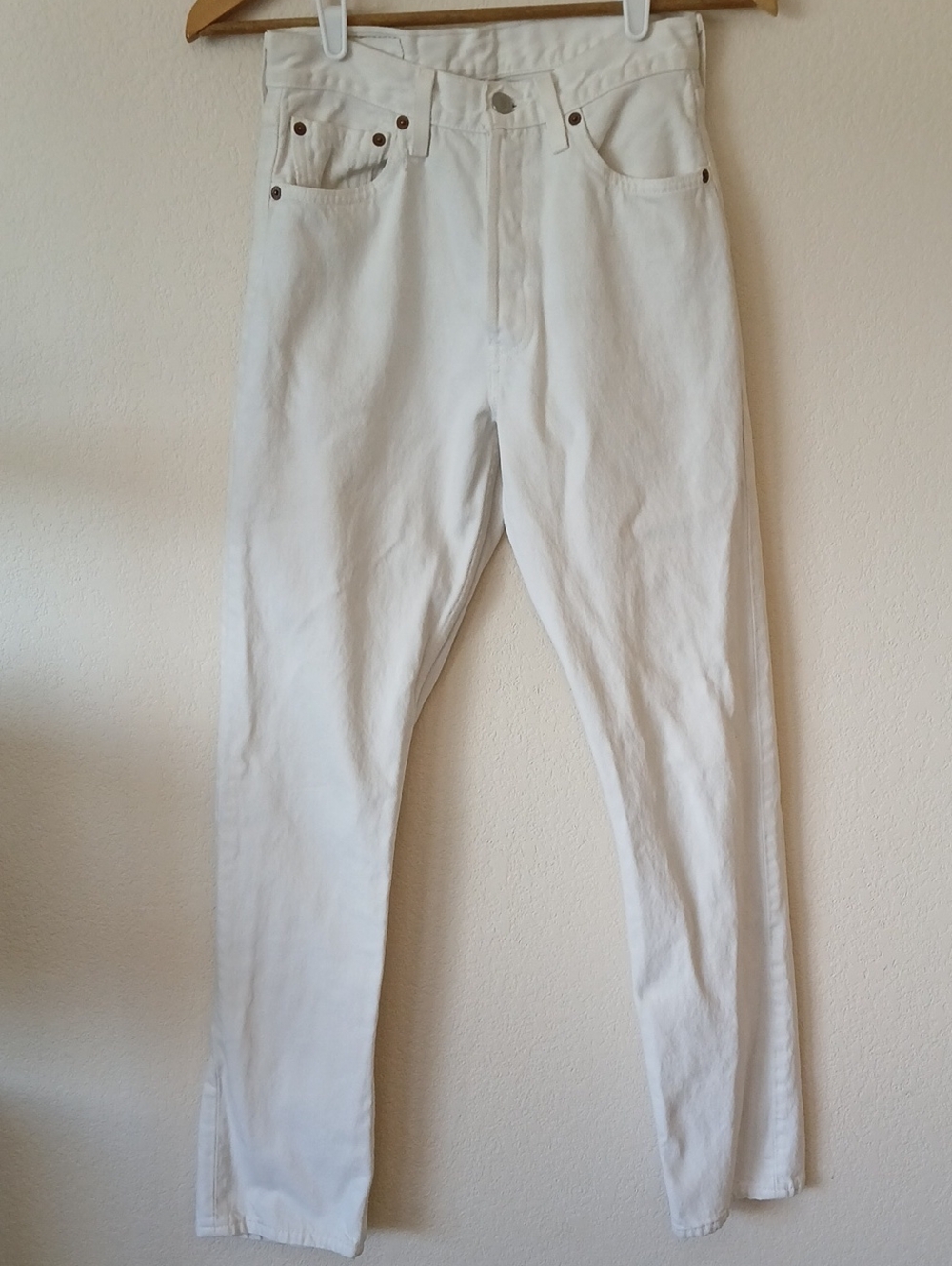 Vintage Levi's 501 White Denim Jeans 90s